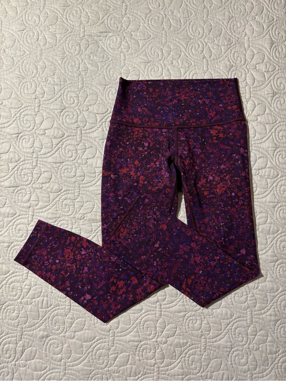 lululemon athletica Dark Purple Floral High-Rise Leggings